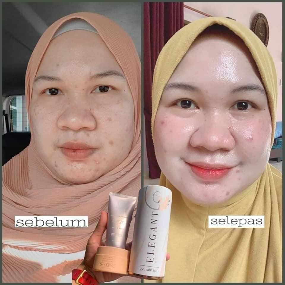 testimoni elegant sunscreen whitening emulsion