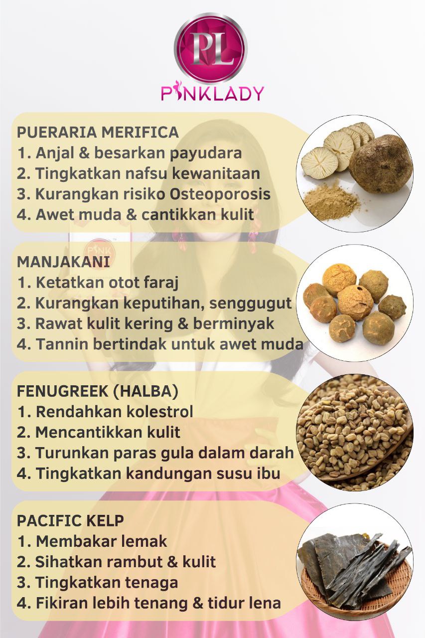 kandungan bahan pinklady