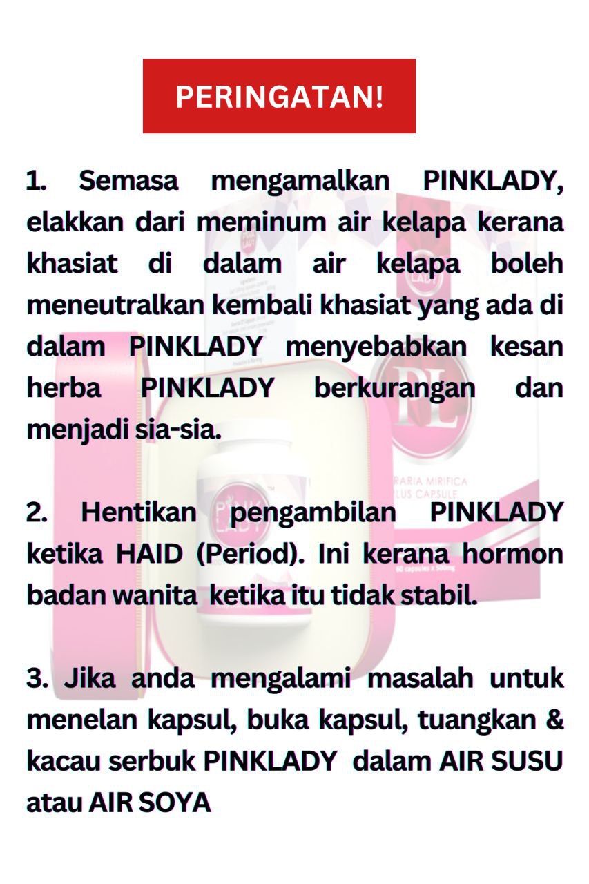 tips amalkan pinklady
