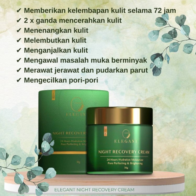elegant moisturizer night recovery cream